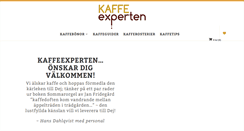 Desktop Screenshot of kaffeexperten.se