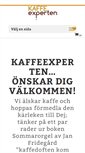 Mobile Screenshot of kaffeexperten.se