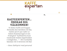 Tablet Screenshot of kaffeexperten.se